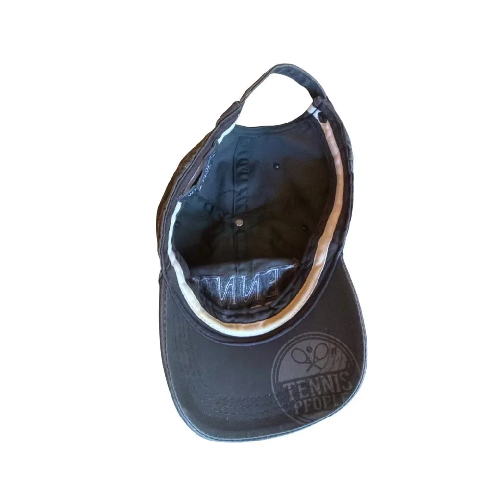 Tennis People By Patton Gray Adjustable Baseball Cap One Size Fits All‎ Cotton